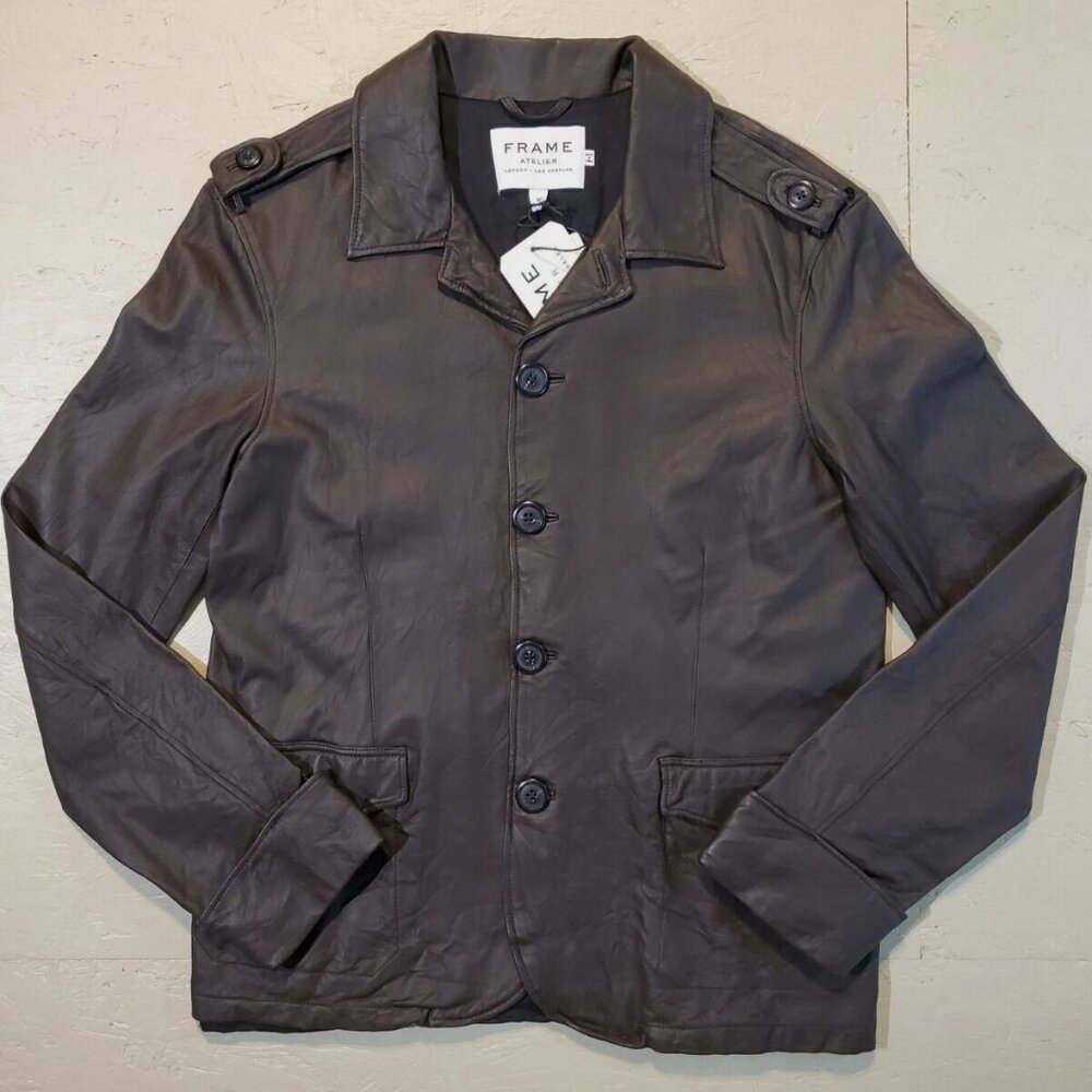 Frame Atelier Brown Lamb Leather Jacket NWT | M